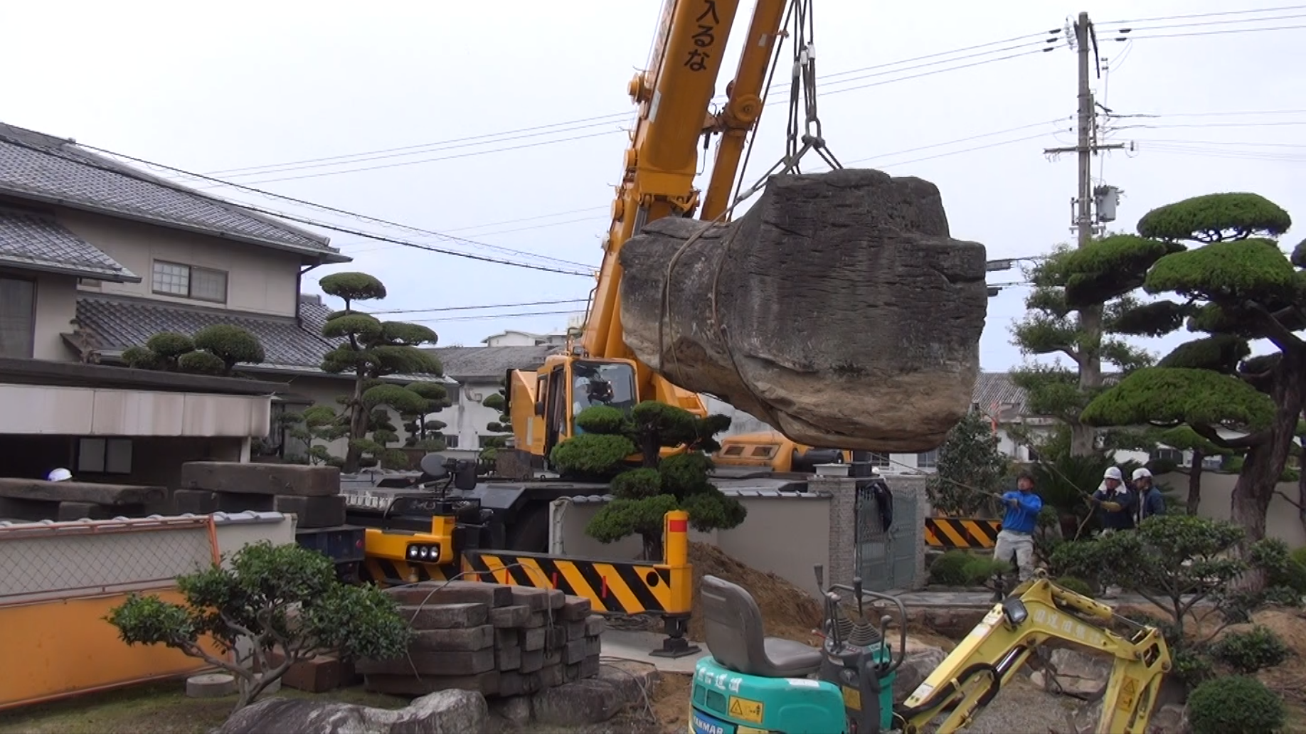 熊田造園｜街の未来に、みどりをつなぐ。巨大庭石移動プロジェクト